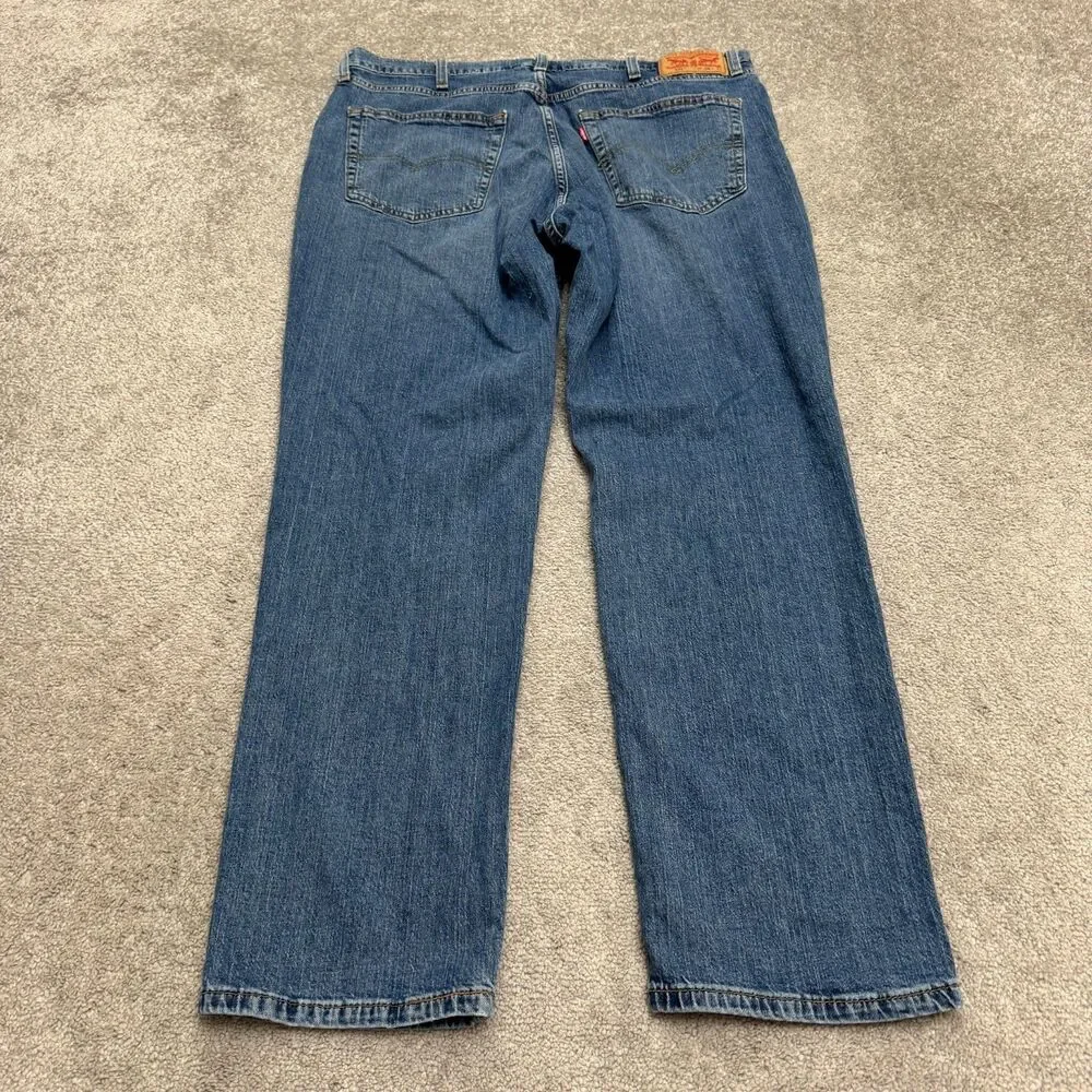 Levi's 541 Athletic Fit Tapered  Denim Jeans Mens 38x32 Blue Medium Wash Stretch